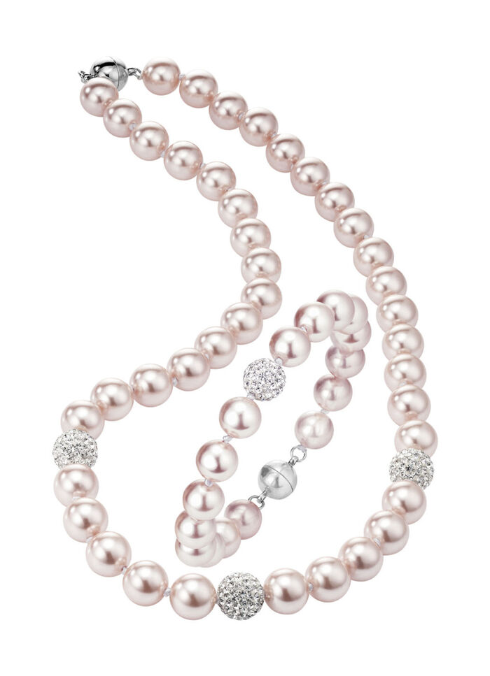 Prachtig glinsterende sieradenset van 2 stuks ROSÉ