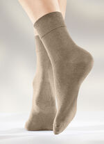 Set van zes sokken in verschillende kleuren 2X BEIGE, 2X ZAND, 2X KHAKI