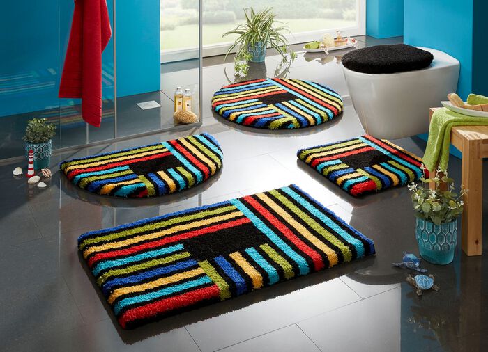 Badmat met antislip achterkant van Grund KLEURRIJK
