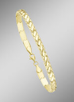 Elegante, glanzende armband met karabijnhaak 