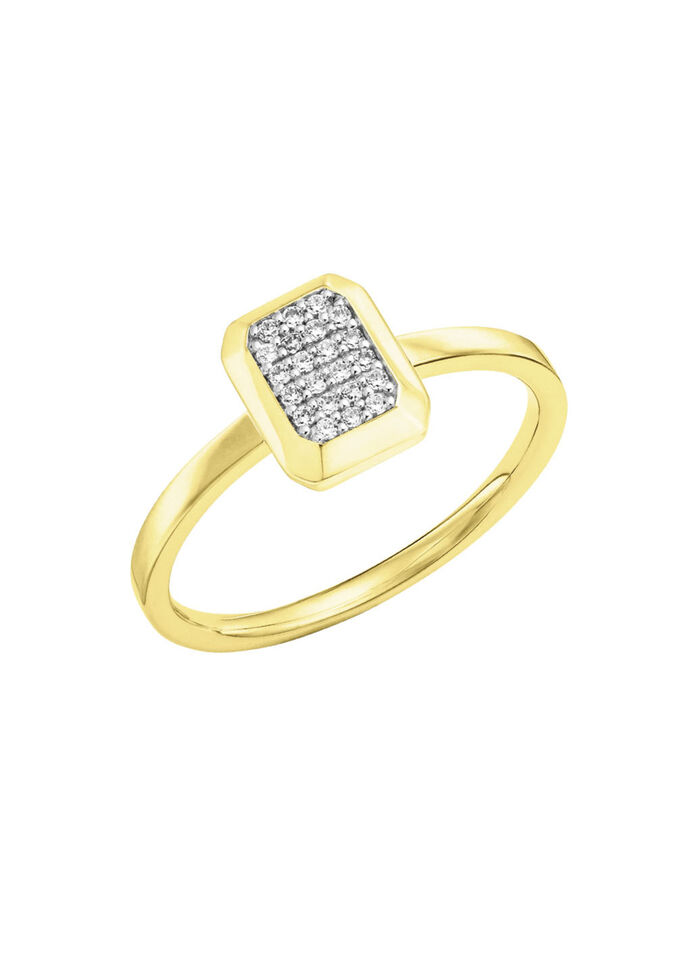 Damesring met diamanten 