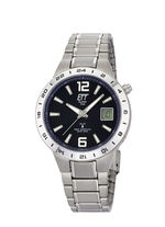 ETT radiogestuurd solar herenhorloge met titanium bandkast 