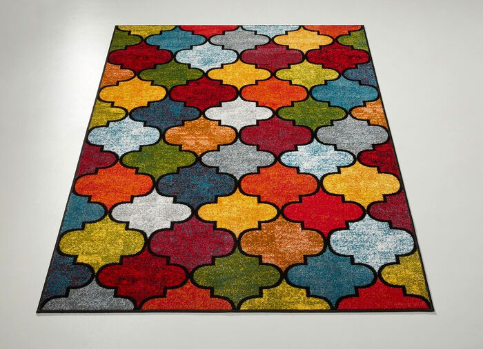 Bruggen en tapijten met abstracte patronen 