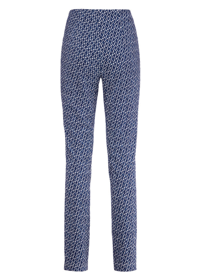 Elegante broek van Adelina MARINE-ECRU