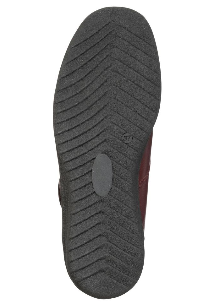 ELENA EDEN, gevoerde dameslaarzen, winterschoenen, breedte H, met lamsvacht BORDEAUX