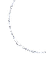 Met diamant beklede pottenketting met karabijnsluiting 