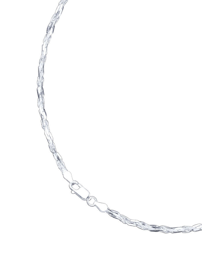 Met diamant beklede pottenketting met karabijnsluiting 