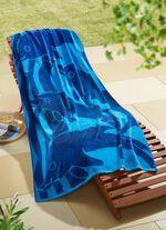 Extra groot strandlaken van puur katoen 