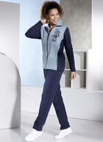 Vrijetijdspak met print op de voorkant 