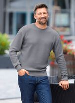 Trui met ronde hals en gestructureerd ontwerp in 3 kleuren 