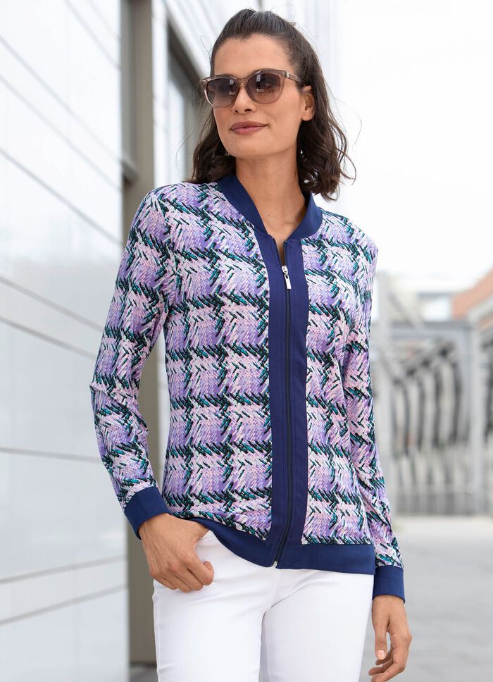 Blousejasje met geribd breisel 