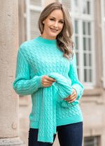 Trui met sjaal in zachte kwaliteit 