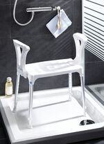 7-voudig in hoogte verstelbare douchekruk met armleuningen 