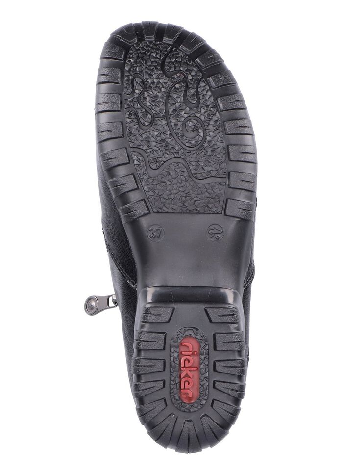 Rieker laarsje met decoratieve quilting ZWART