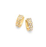 Klapcreolen, machinaal gegraveerd 