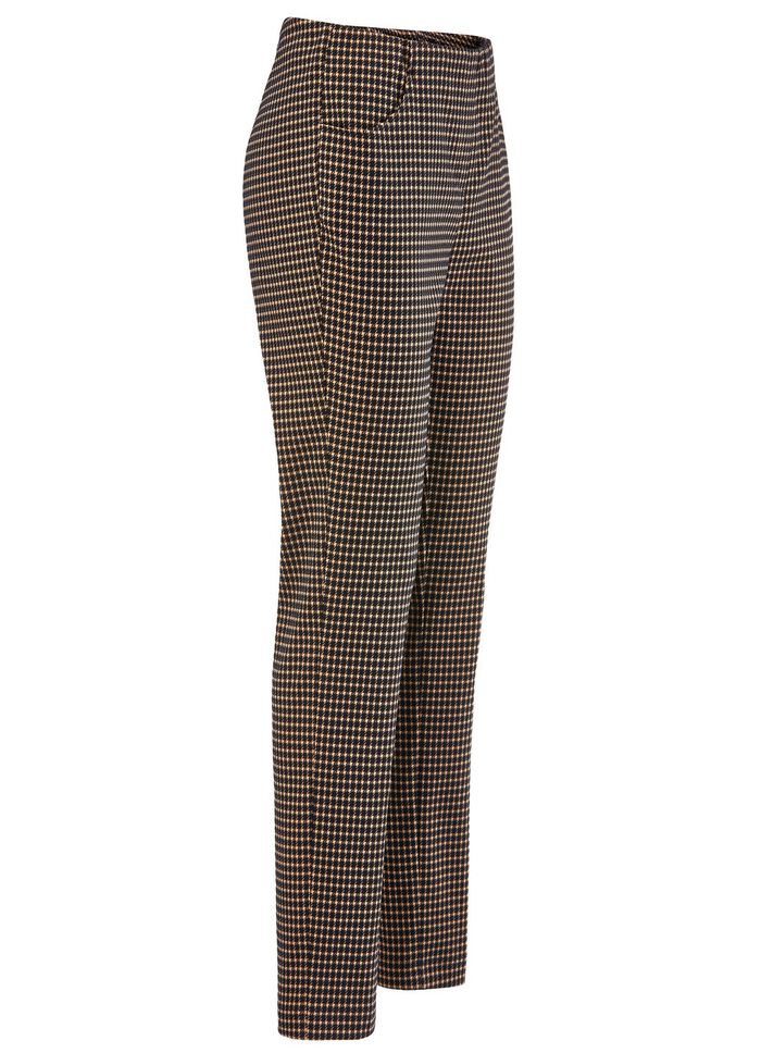 Broek met trendy pied-de-poulemotief 