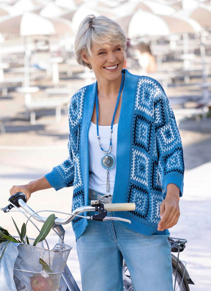 vest in jacquardmotief 