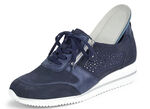 Waldläufer, comfortabele dames veterschoenen, breedte H, met uitneembaar voetbed MARINE