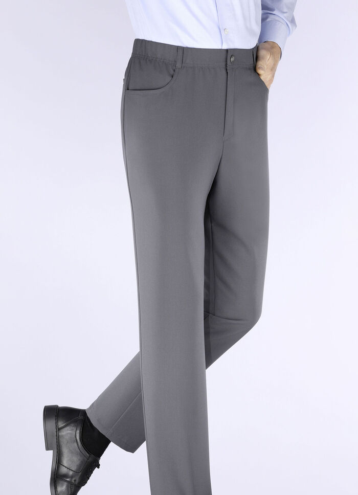 Broek van “Klaus Models” in 3 kleuren DUNKELGRAU