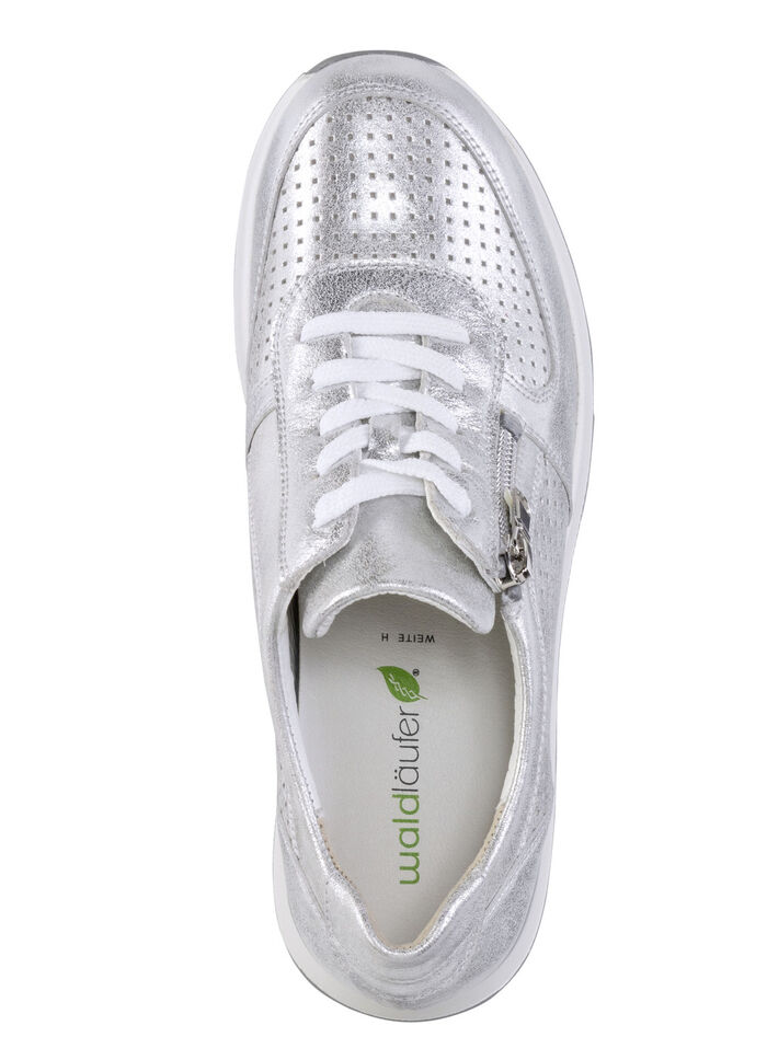Waldläufer, sportieve damessneakers, breedte H, met uitneembaar voetbed SILBER