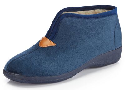 Laurina pantoffels van fluweelachtig textielmateriaal 