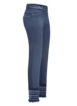 Broek met uitgebreide borduursels in etnische stijl BLAU