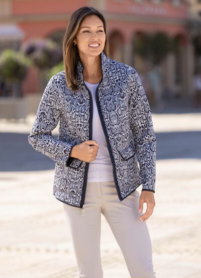 Functioneel omkeerbaar jack met reptielendesign 