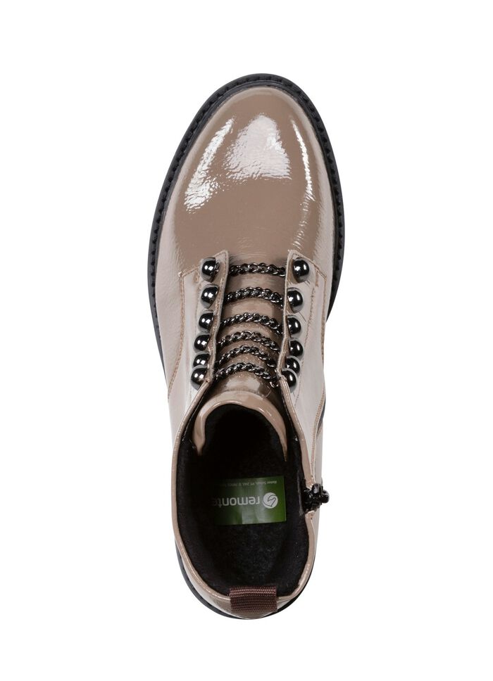 Remonte enkellaarsjes met trendy sierkettingen in veterlook 