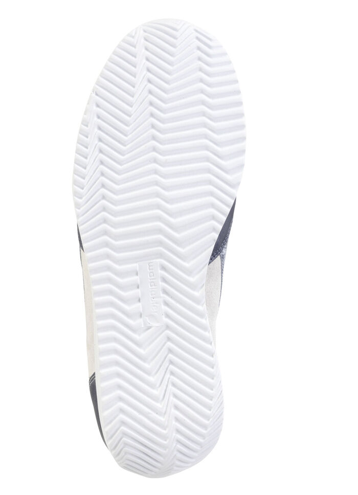 Waldläufer sneakers van een fijne leermix JEANS - NATUREL WIT