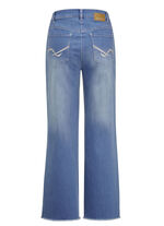 Jeans met modieuze beenwijdte JEANSBLAUW