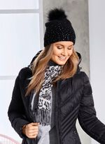 Sjaal met roofdierbontmotief 