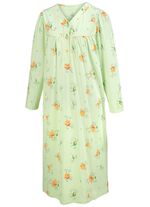 Twee-pack nachtjaponnen, lange mouwen met knoopsluiting 