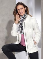 Jas met zakken met ritsluitingen CRÈME