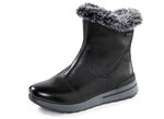 Caprice, gevoerde dames enkellaarsjes, winterschoenen, breedte H, met uitneembaar voetbed SCHWARZ