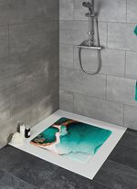 Veiligheidsinleg met marmerpatroon 