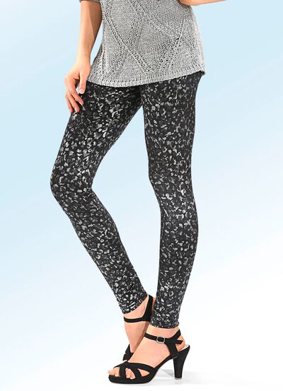 Legging met trendy dierenbontdessin 