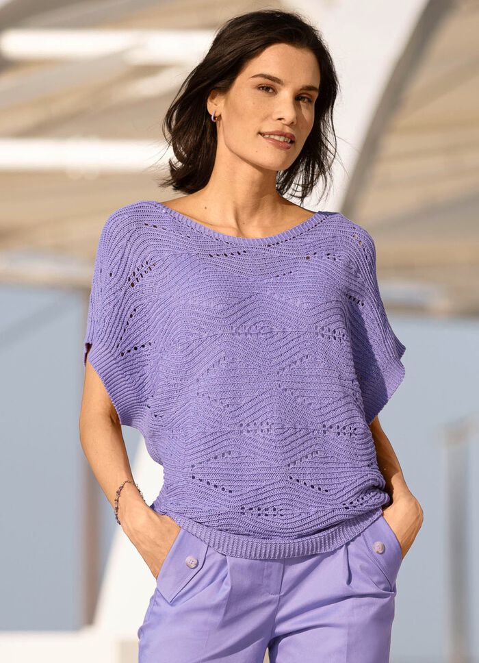 Trui in een kruisgebreid dessin SERING