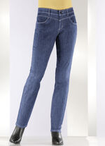 Magische jeans met figuurcorrigerend jeanszadel JEANSBLAU