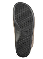 Comfortabele herenpantoffels van wolvilt BRAUN