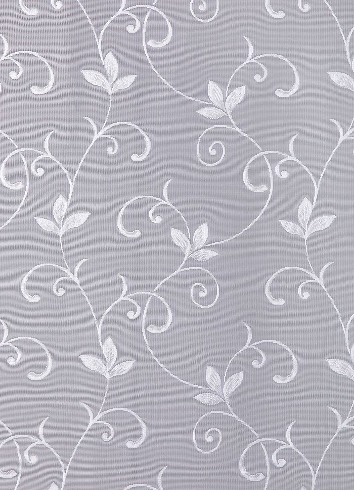 Filigraan bloemengordijn met gebogen uiteinden 