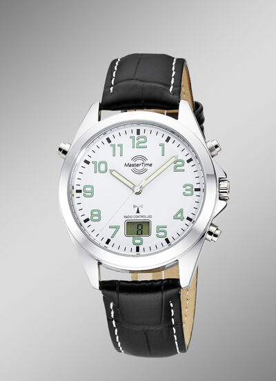 Master Time radiografisch herenhorloge met leren band 