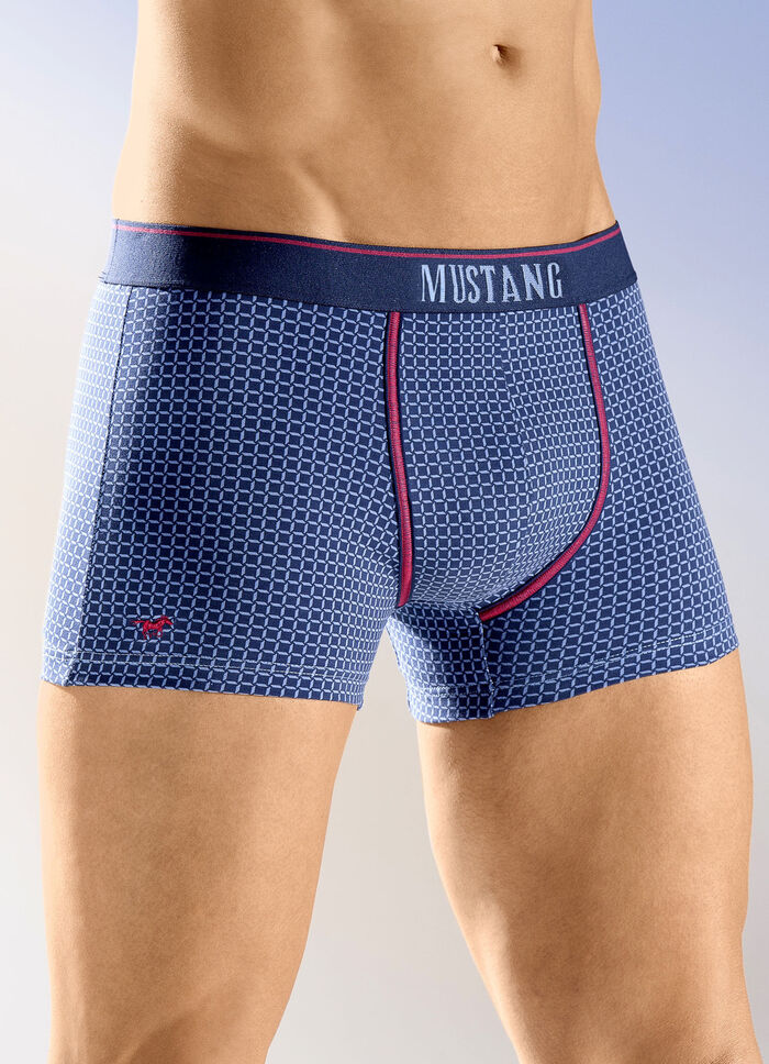 Mustang drie-pack broeken met patroon MARINE-JEANSBLAUW