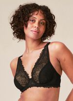 Naturana beugelbeha van elastische kant 