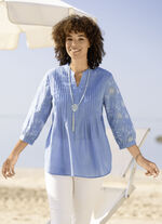 Tuniek met bies JEANSBLAU