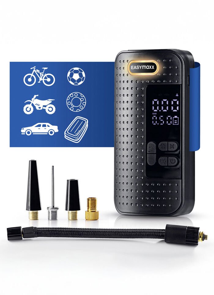 EASYmaxx draadloze handcompressor met ledverlichting 