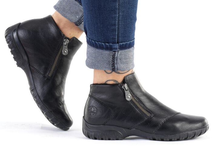 Rieker laarsje met decoratieve quilting 