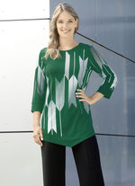Shirt met contrastprint 