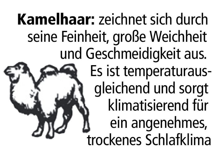 Deken gemaakt van scheerwol en kamelenhaar 