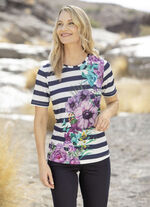 Overhemd met bloemmotief 