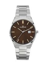 Dugena quartz herenhorloge met roestvrijstalen bandkast 